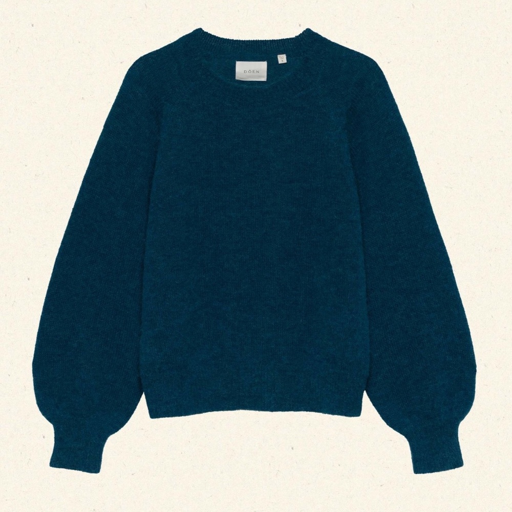 Doen Marsena Sweater Deep Sapphire Blue XS NWT - Picture 5 of 9